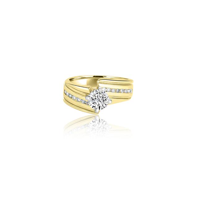 Faria Swirl Engagement Ring