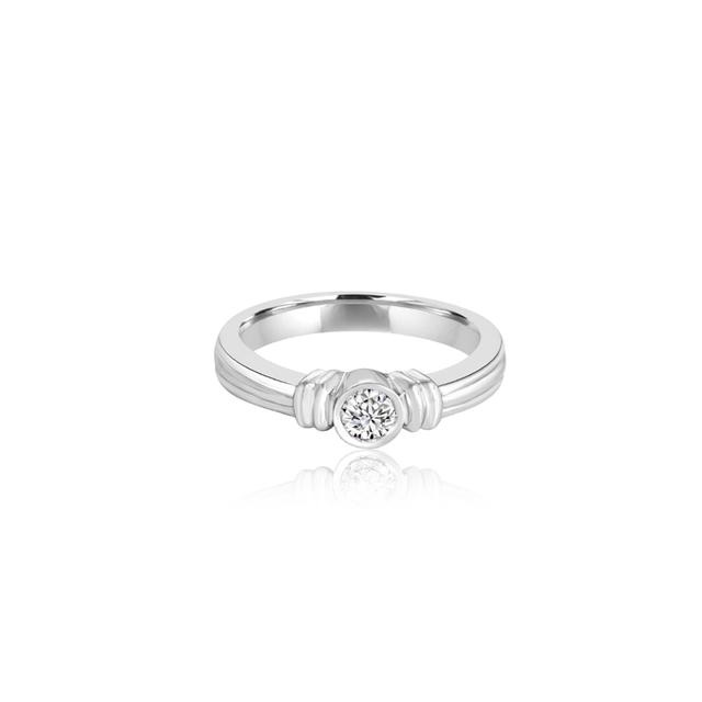 Greta Bessel Set Engagement Ring Diamond
