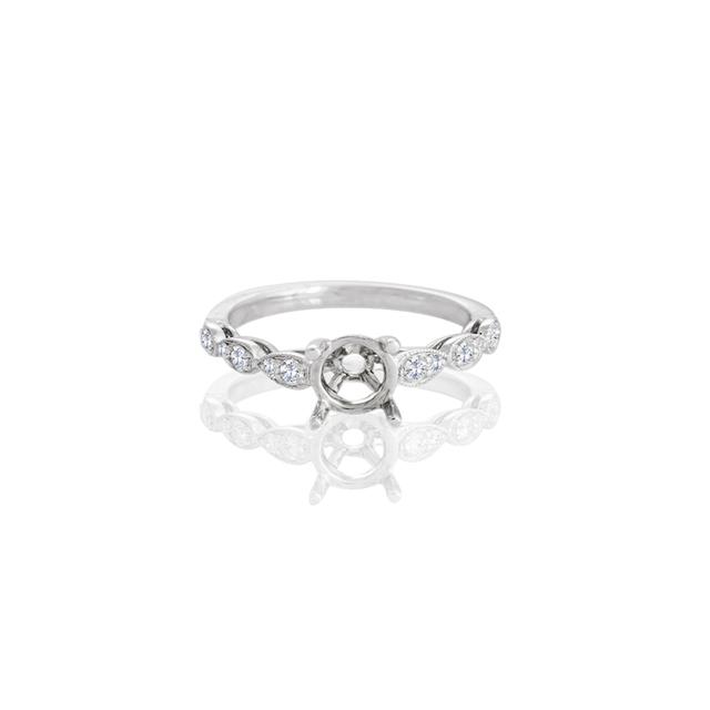 Birdie Round Center Engagement Ring
