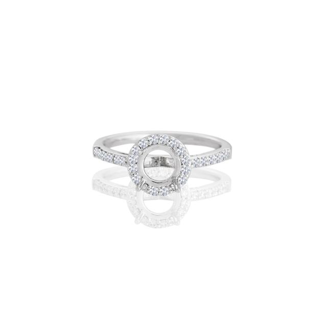 Chelsea Round Halo Engagement Ring