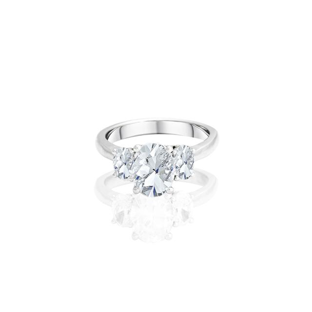 Blaze Triple Oval Engagement Ring