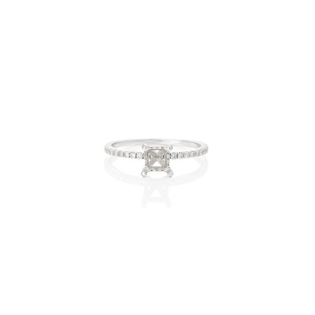 Momal Princess Cut Halo Engagement Ring