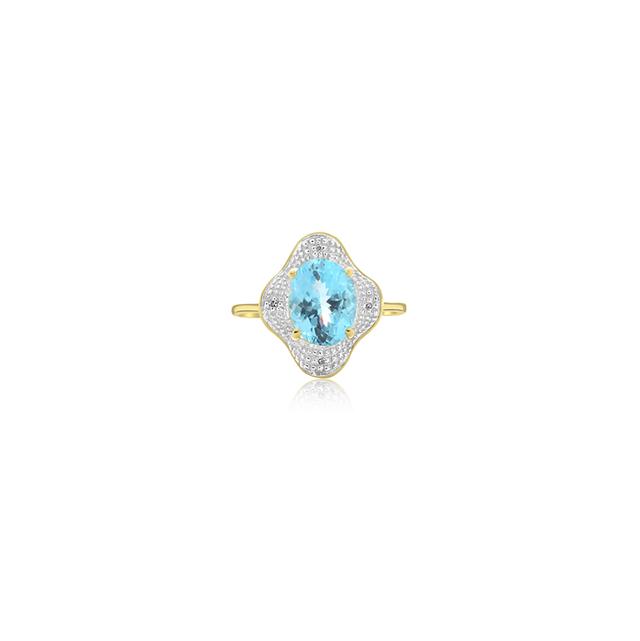 Uchenna Aqua & Diamonds Ring