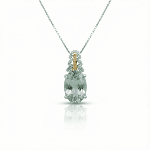 Anagha Peridot Oval Necklace