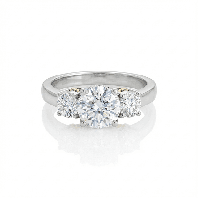 Blaze Triple Oval Engagement Ring