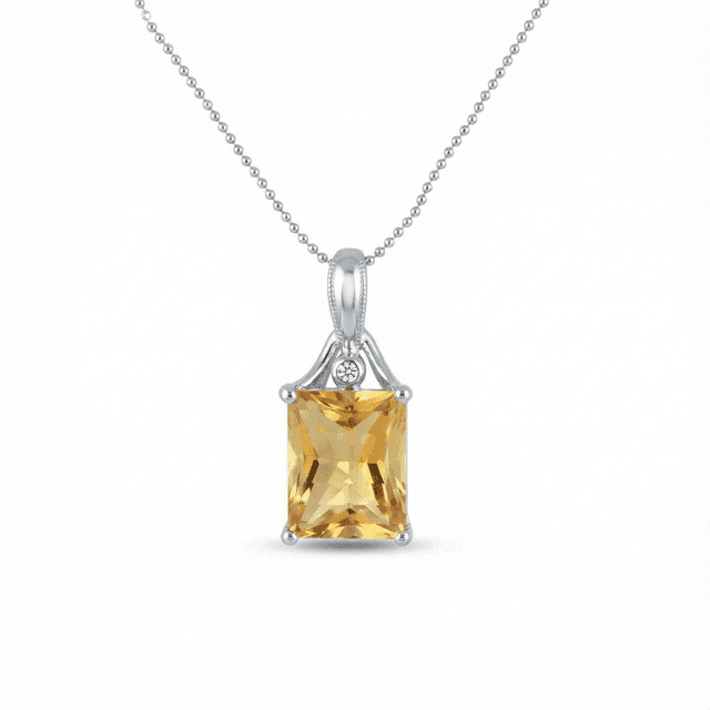 Sonaro Checkered Topaz Diamond Necklace