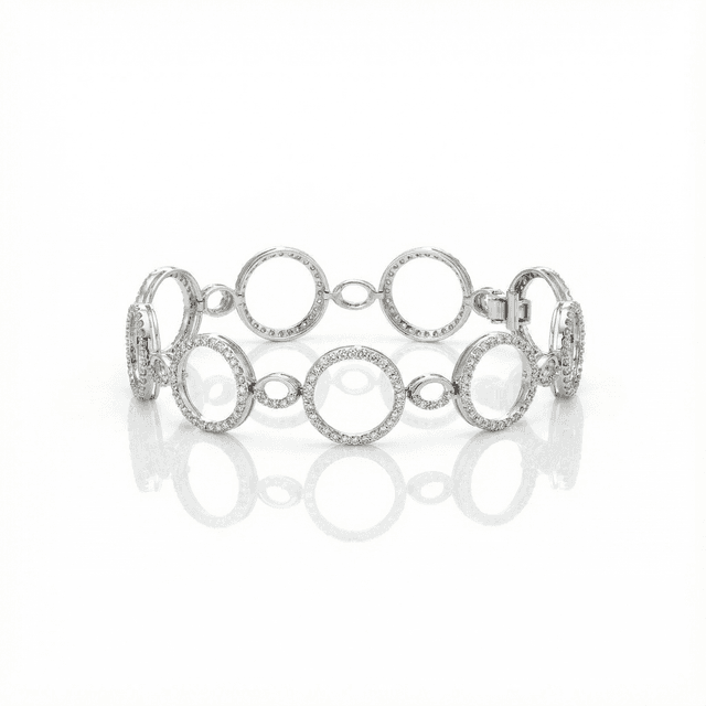 Surya Circle Diamond Bracelet