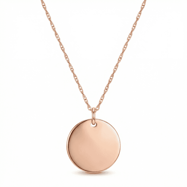 Chain and Disk Pendant