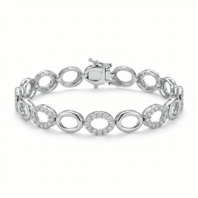 Guritno Oval Diamond Bracelet