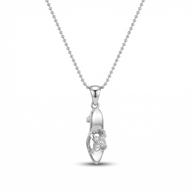Racha Diamond Shoe Necklace