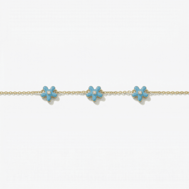 Baby Bracelet Blue Flower