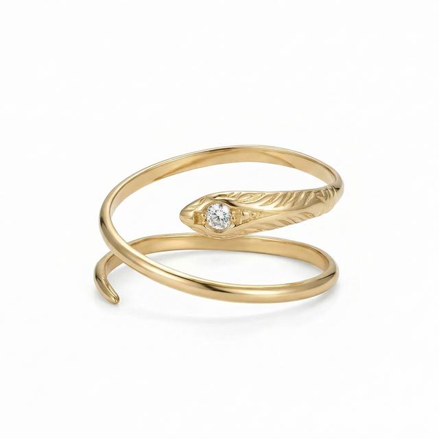 Sigel Clear Snake Ring