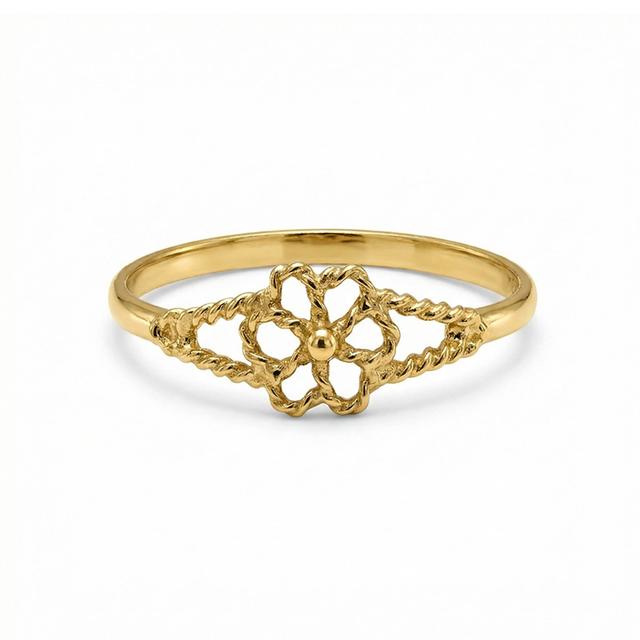 Britta Floral Gold Ring