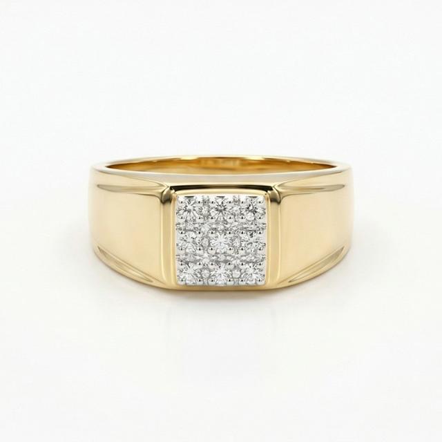 Linette Square Men's Ring